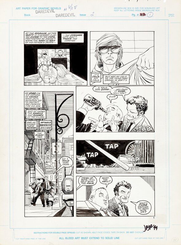 John Romita Jr., Man Without Fear 2 page 1 - Original art