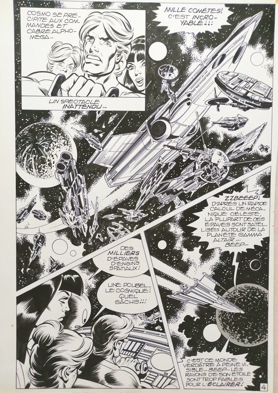 Cosmo 7 planche 4 par jean yves mitton - Planche originale