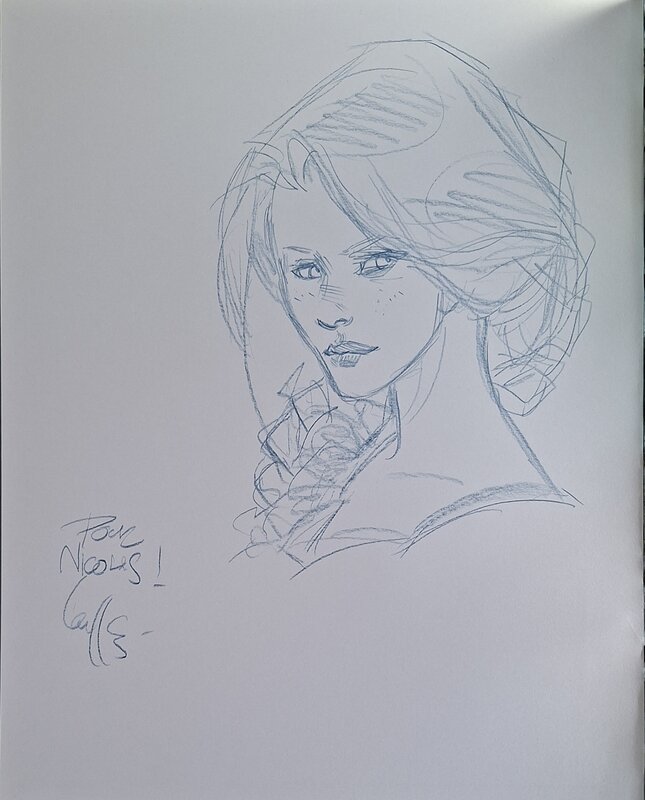 Anne - Raven by Mathieu Lauffray - Sketch