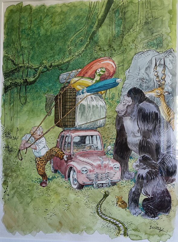 François Boucq, Vacances !!! by Jerôme Moucherot ! - Original Cover