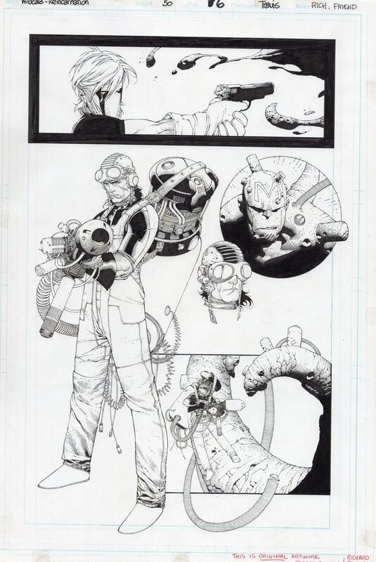 Travis Charest, Wildcats - reincarnation - Planche originale