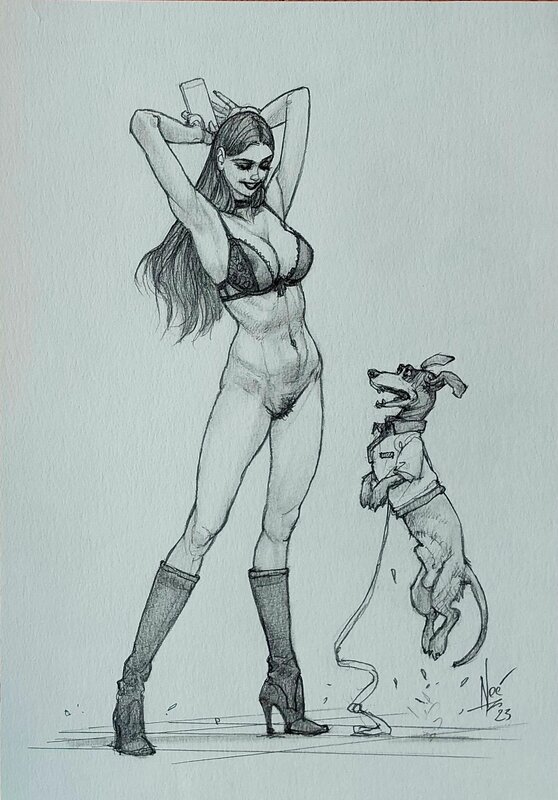 My dog #3 par Ignacio Noé - Illustration originale