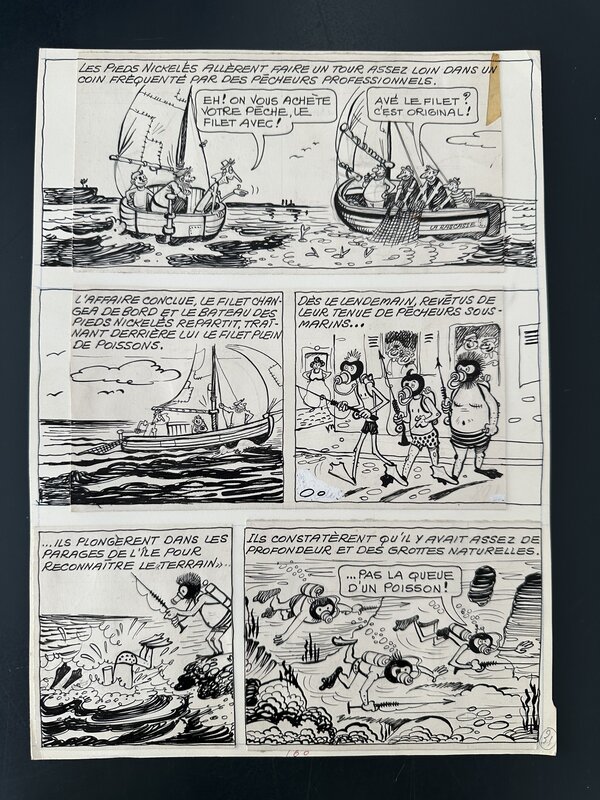 En vente - René Pellos Planche Originale 