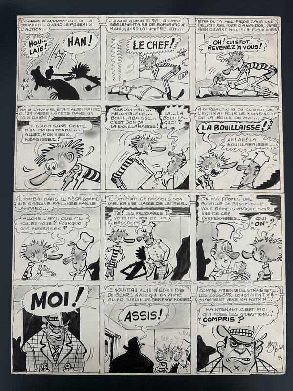 En vente - René Pellos Planche Originale 