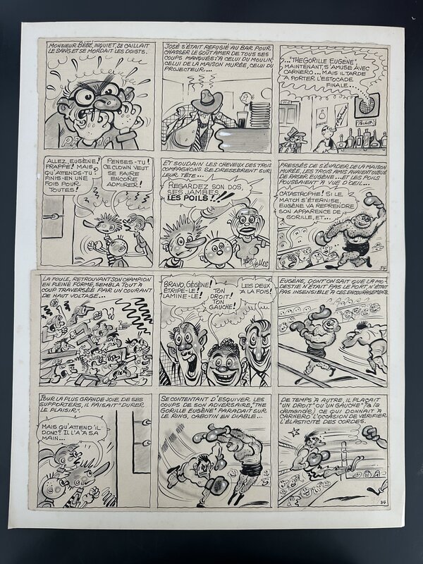 En vente - René Pellos Planche Originale 