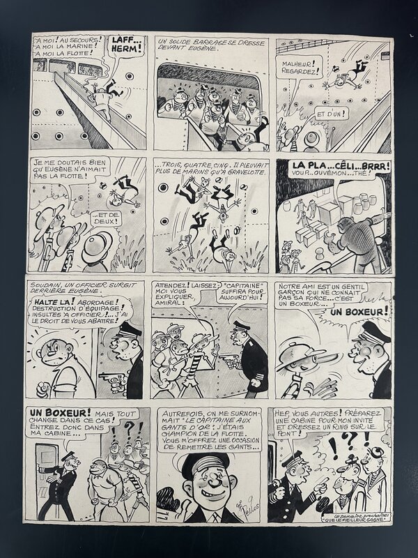 En vente - René Pellos Planche Originale 