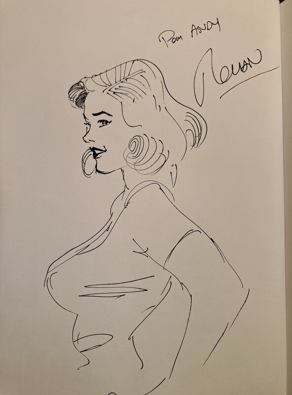 Dédicace de Romain Hugault - Sketch