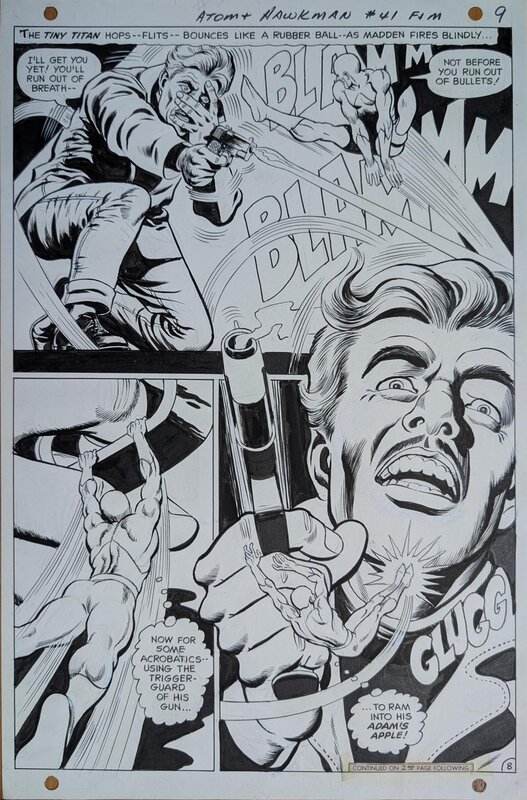For sale - Dick Dillin, Sid Greene, Gardner Fox, Dick DILLIN - Exceptionnelle page Silver Age avec the Atom - Comic Strip