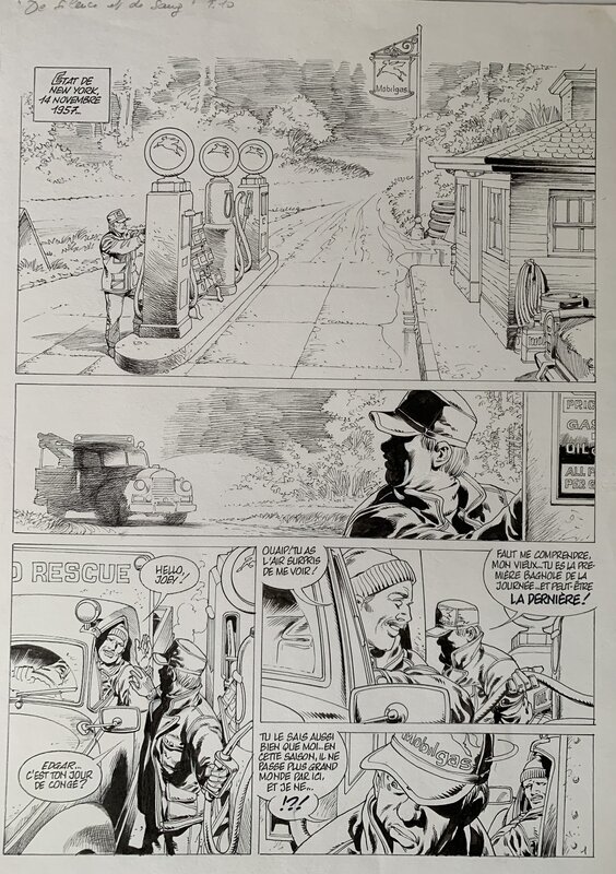 Jean-Yves Mitton, François Corteggiani, De Silence et de Sang - Comic Strip