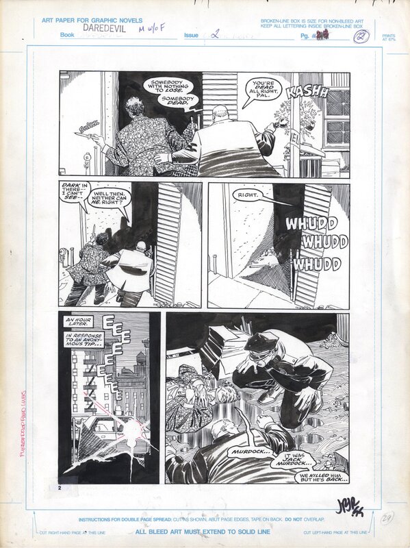 John Romita Jr., Man Without Fear 2 page 2 - Original art