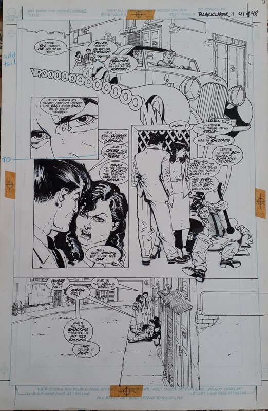 Howard Chaykin, Blackhawk #1 page 41 - Original art