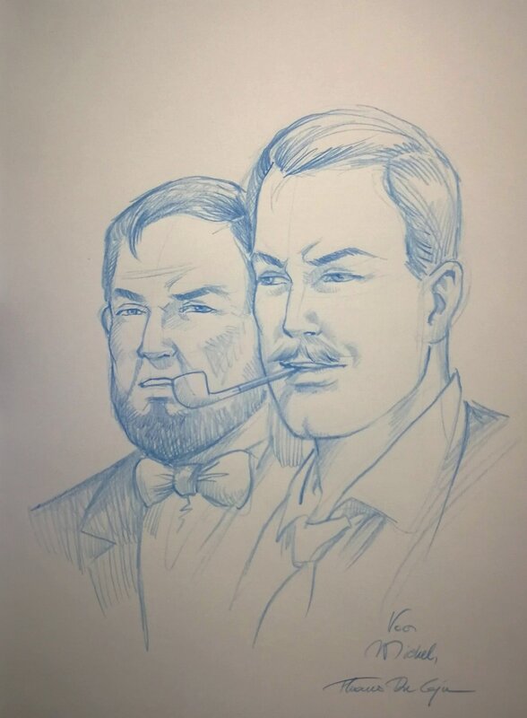 Blake & Mortimer by Thomas Du Caju - Sketch