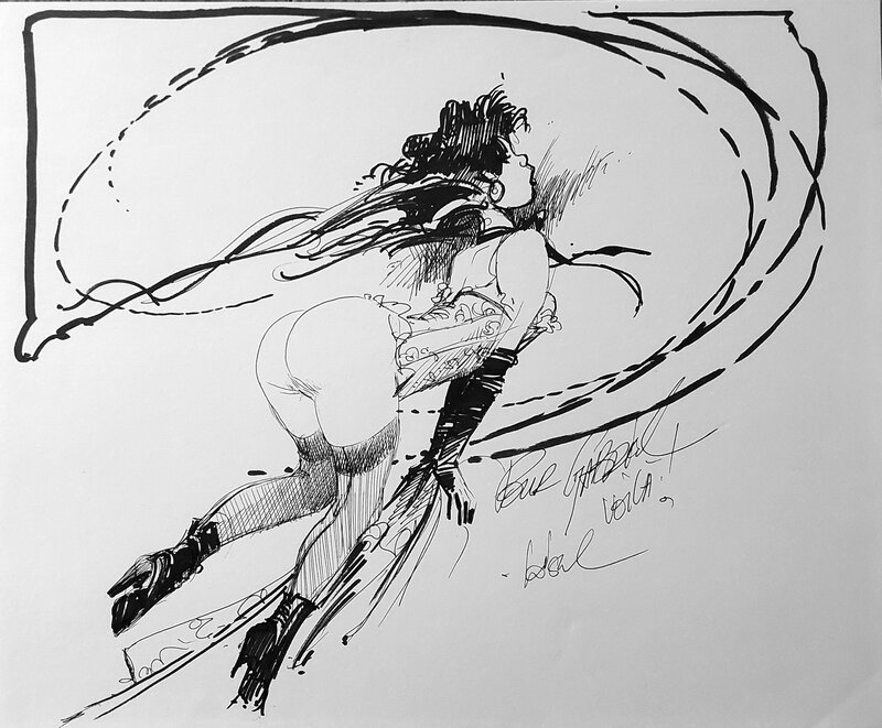 Loisel / La guêpière - Illustration originale