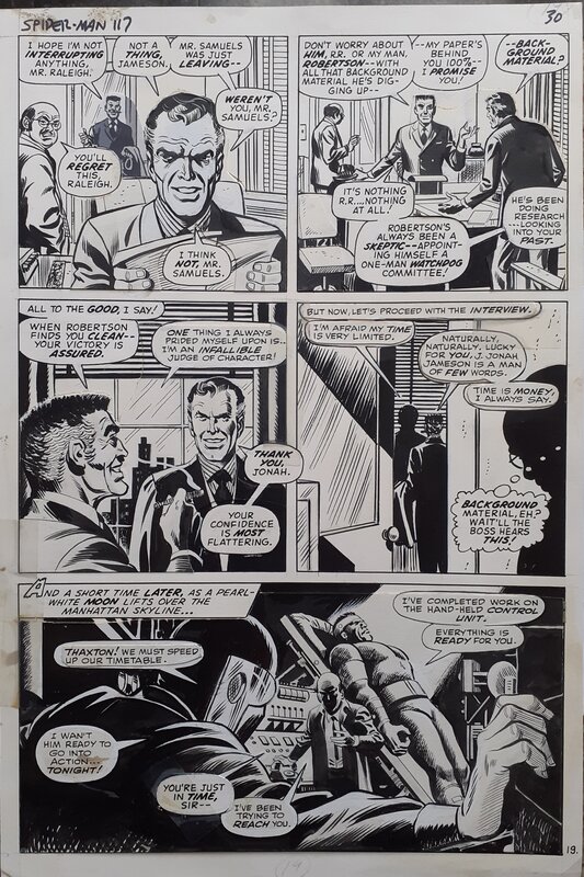 John Romita, The Amazing Spider-Man #117 page 19 (1968) - Original art
