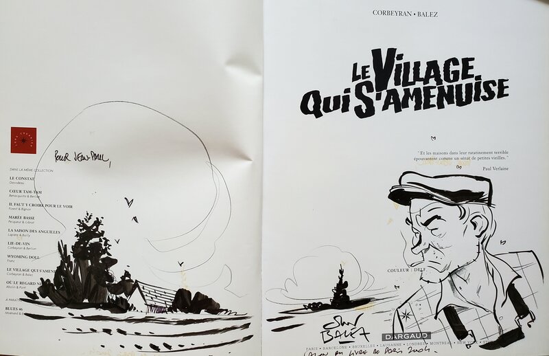 Olivier Balez, LE VILLAGE QUI S'AMENUISE - Dédicace