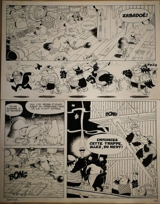 Géo & Tafta 3 par Guy Counhaye - Planche originale