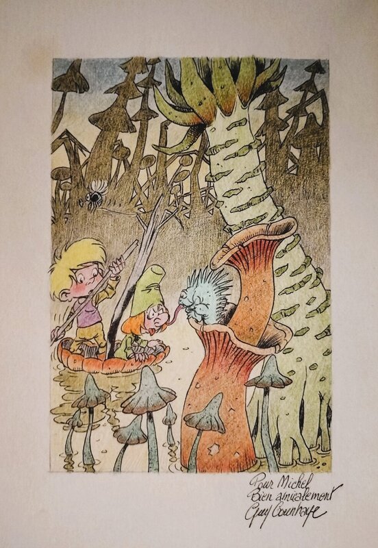Géo & Tafta 4 by Guy Counhaye - Original Illustration