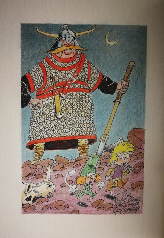 Géo & Tafta 5 by Guy Counhaye - Original Illustration