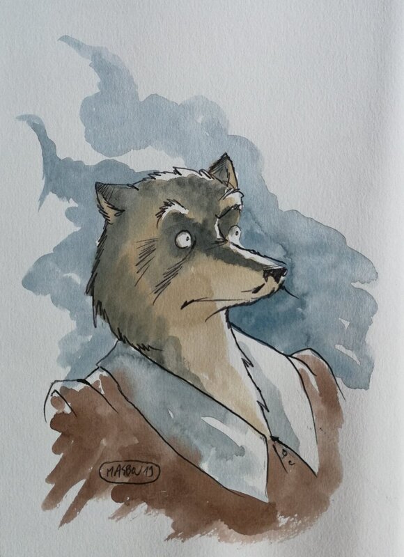 Jean-Luc Masbou, De Cape et de Crocs 2 - Original Illustration