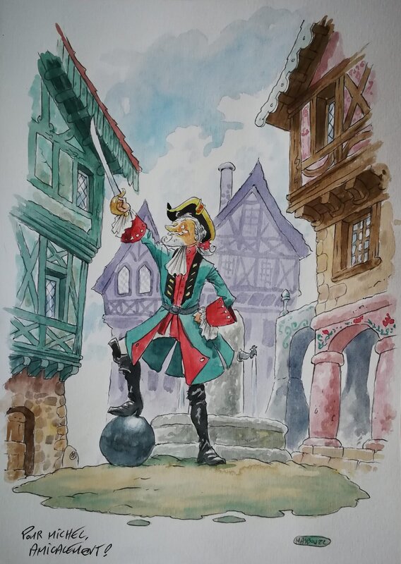 Le Baron par Jean-Luc Masbou - Illustration originale