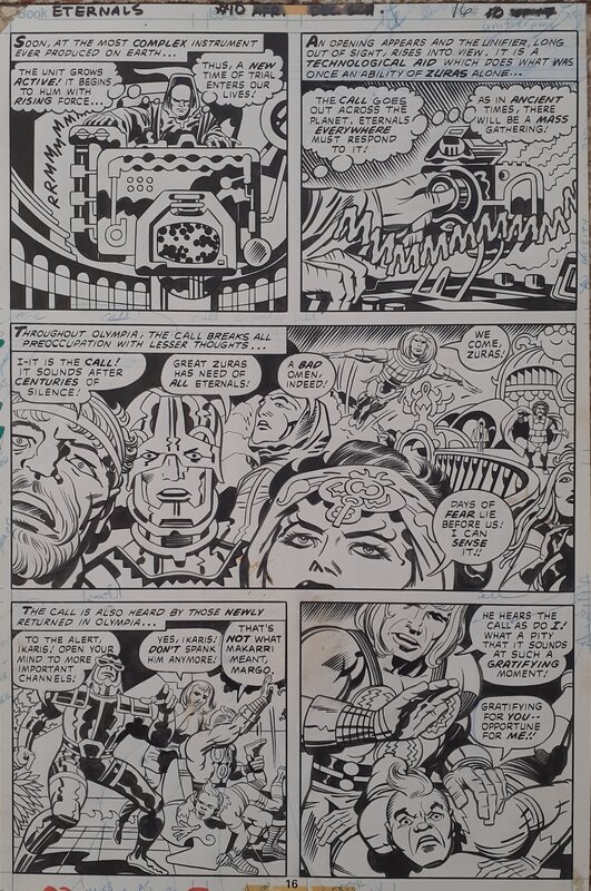 Jack Kirby, Mike Royer, The Eternals # 10 page 10 (1977) - Comic Strip