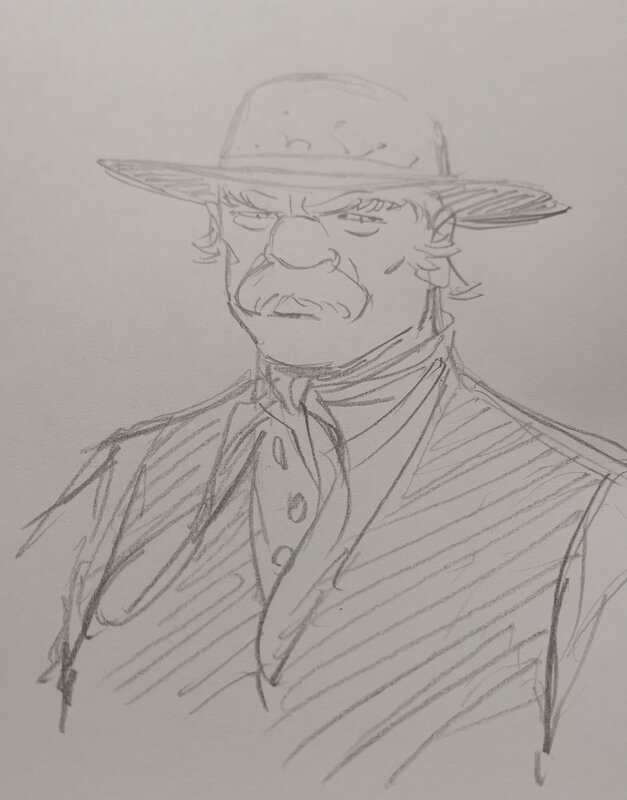 Chien de prairie by Philippe Berthet - Sketch