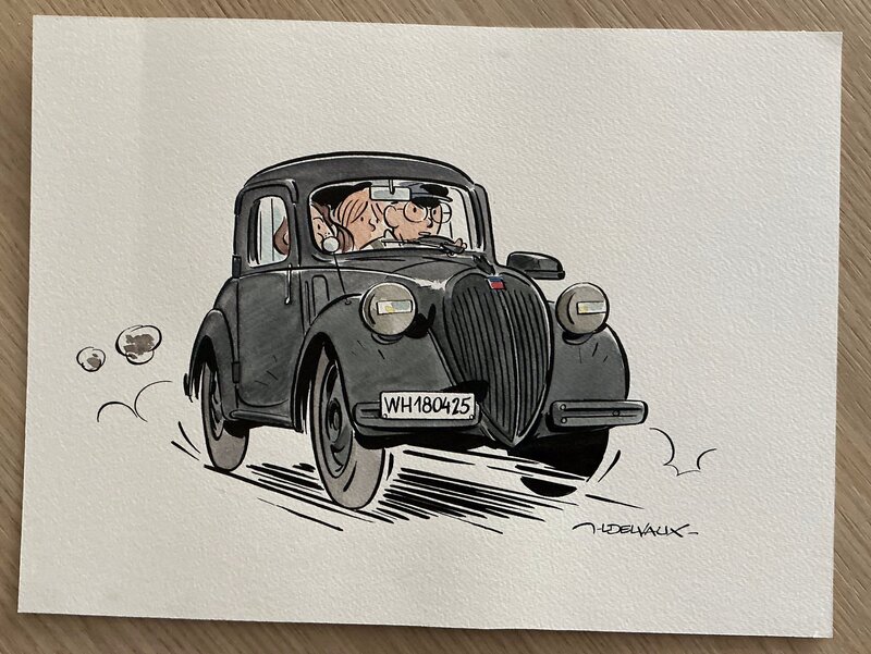 For sale - Jean-Luc Delvaux, Dessin Original Jacques Gipar - Comic Strip