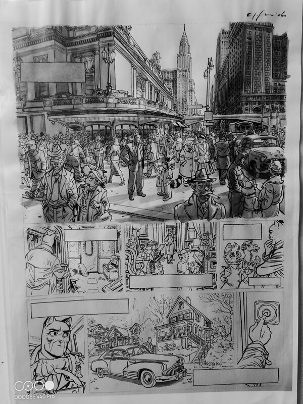 Juanjo Guarnido, Blacksad - recherche tonale - Comic Strip