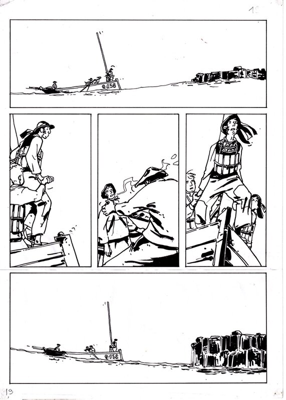 For sale - Trois éclats blancs by Bruno Le Floc'h - Comic Strip