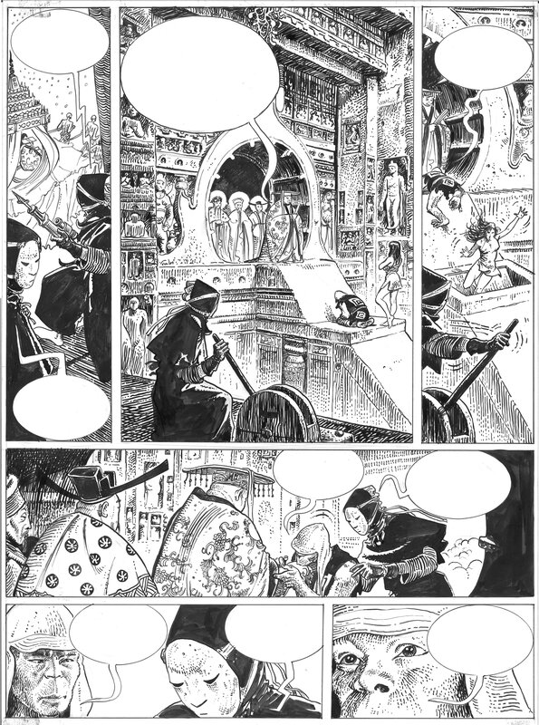 Le singe par Milo Manara - Planche originale