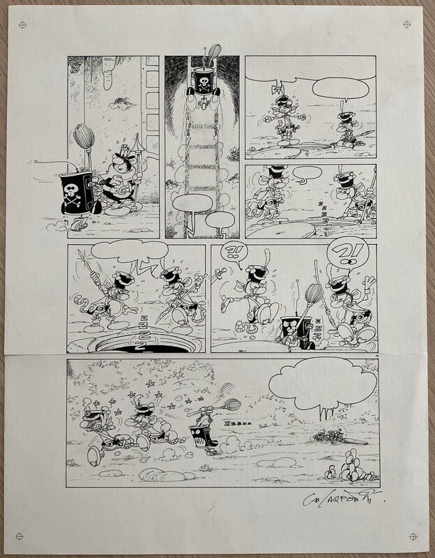 For sale - Planche Originale Les toyottes par Carpentier - Comic Strip