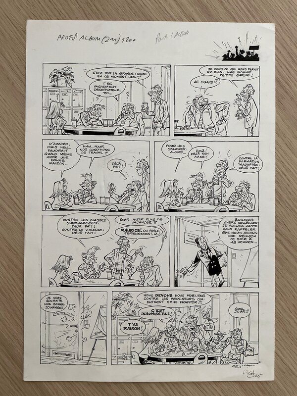 For sale - Planche Originale Pica 
