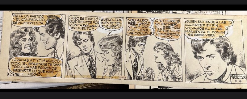 José Luis Salinas, Dick “El Artillero “ - Planche originale