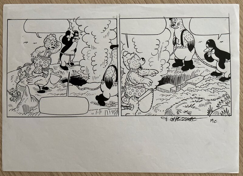 En vente - Strip Original Petzi de Capezzone - Planche originale