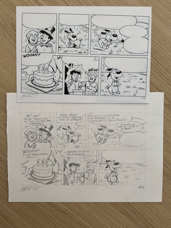 For sale - Bruno Bertin, Planche originale vick & vicky - Comic Strip