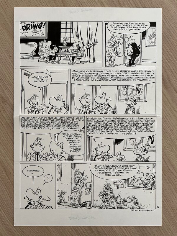 For sale - Serge Carrère, Planche originale Achille Talon - Comic Strip