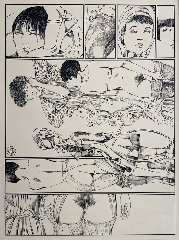 Guido Crepax, Valentina - Lanterna Magica - Planche originale