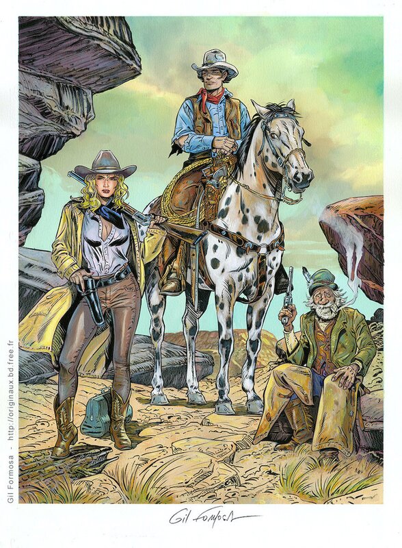 Gil Formosa, Blueberry, Chihuahua Pearl, McClure - Original Illustration