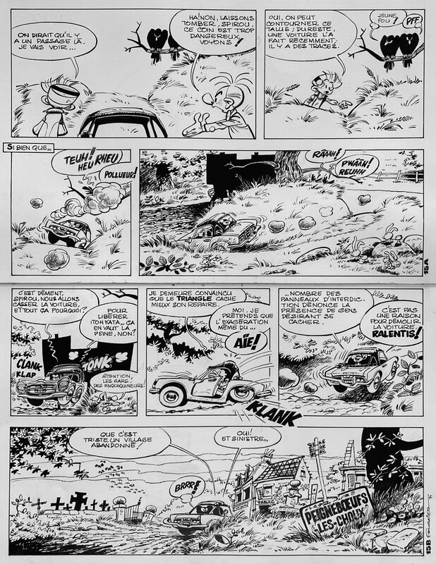 For sale - Jean-Claude Fournier, 1971 - Spirou : l'Abbaye Truquée - Comic Strip