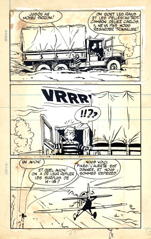 For sale - Maurice Tillieux, Turk, Tillieux : Gil Jourdan, Gag de Poche n° 53 planche 83 - Comic Strip