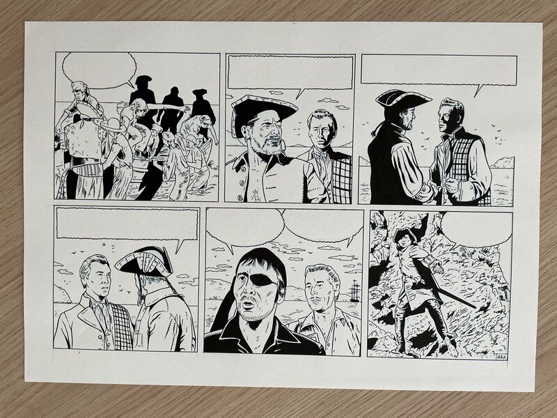 For sale - Frédéric Marniquet, Demi-Planche originale Spirits of scotland - Comic Strip