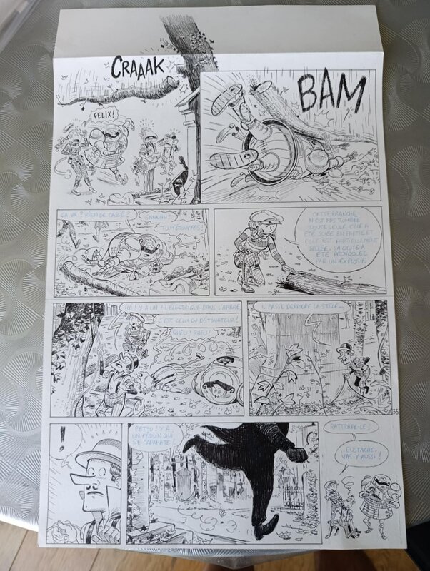 For sale - Arnaud Poitevin, Planche originale les spectaculaires - Comic Strip