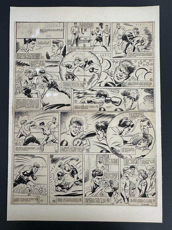 En vente - René Pellos Planche Originale 