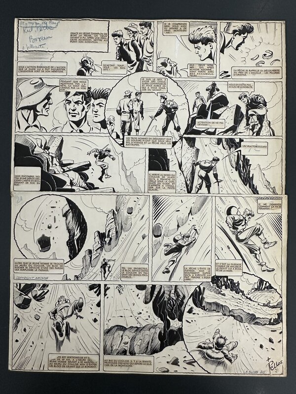 En vente - René Pellos Planche Originale 