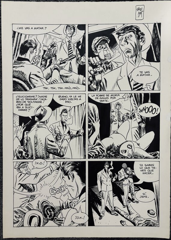 Jordi Bernet, Torpedo, ''Sing-Sing blues'', pl.10 - Planche originale