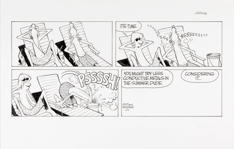Jerry Scott, Jim Borgman, Zits Sunday strips June 12 and 19 2016 - Planche originale