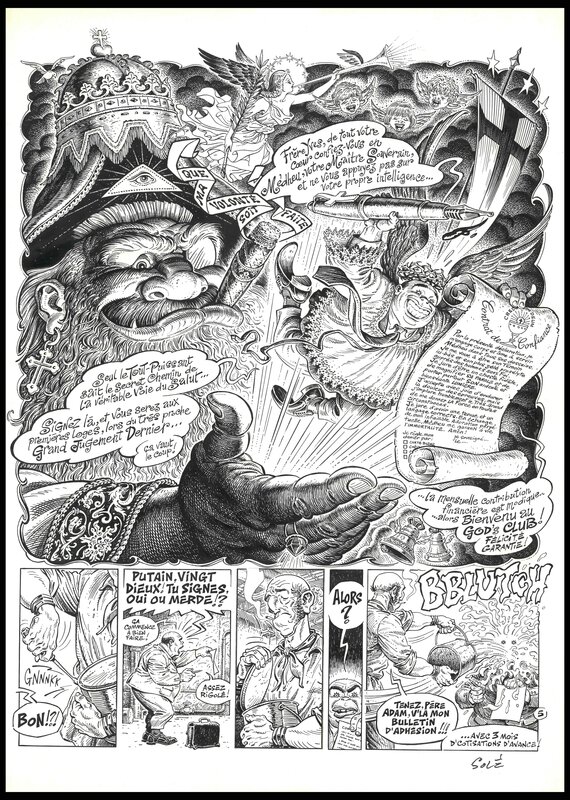 1996 - La salle des machines - Solé - Planche originale