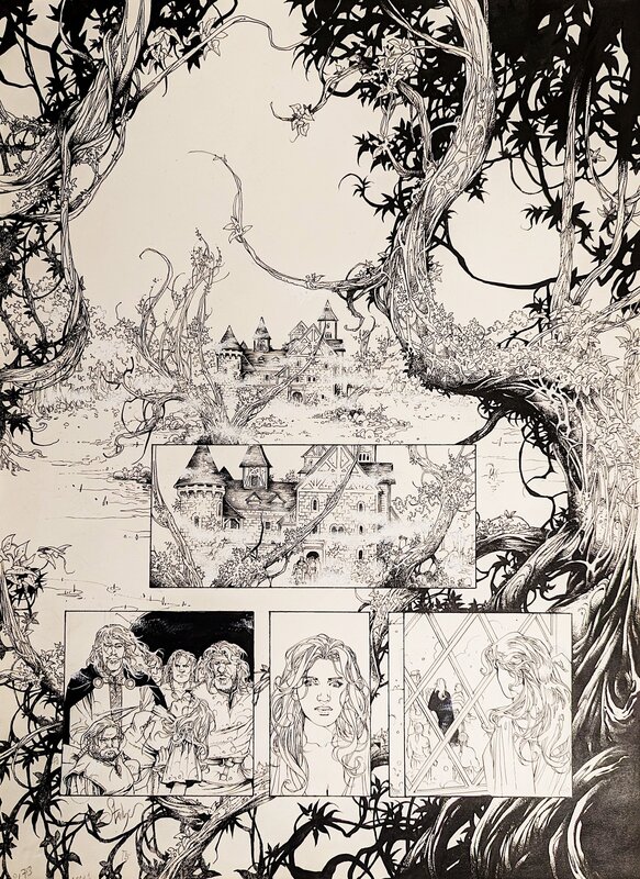 Eric Stalner - Le roman de Malemort tome 5 : ... S'envolent les chimères - Planche 46 - Planche originale