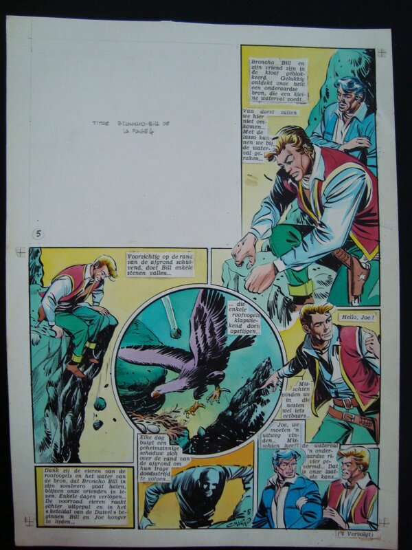 En vente - Broncho-Bill par Claude Marin - Planche originale