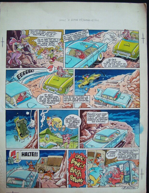 En vente - Claude Marin, Planche originale colorisée , Eva - Planche originale